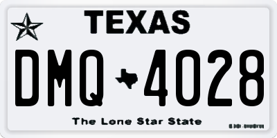 TX license plate DMQ4028