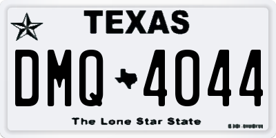 TX license plate DMQ4044
