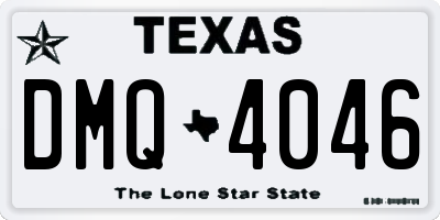 TX license plate DMQ4046