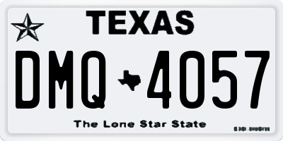TX license plate DMQ4057
