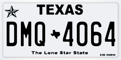 TX license plate DMQ4064