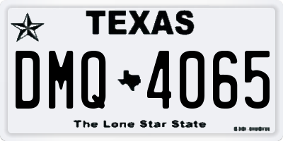 TX license plate DMQ4065
