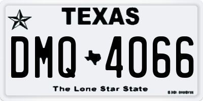 TX license plate DMQ4066