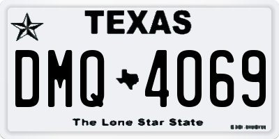 TX license plate DMQ4069