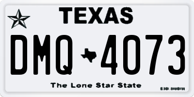 TX license plate DMQ4073