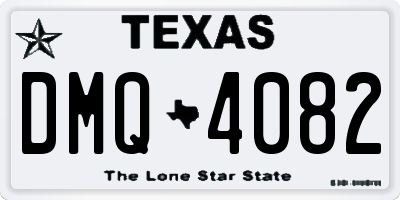 TX license plate DMQ4082