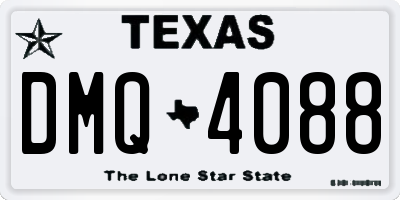TX license plate DMQ4088