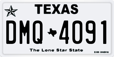 TX license plate DMQ4091