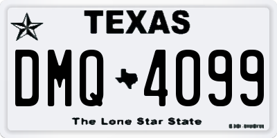 TX license plate DMQ4099