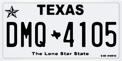 TX license plate DMQ4105