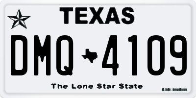 TX license plate DMQ4109