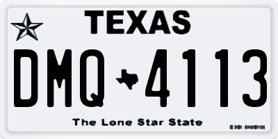 TX license plate DMQ4113