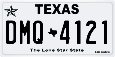 TX license plate DMQ4121