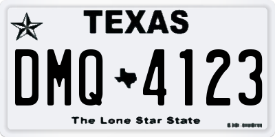 TX license plate DMQ4123