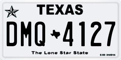TX license plate DMQ4127