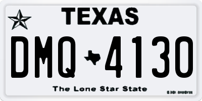 TX license plate DMQ4130