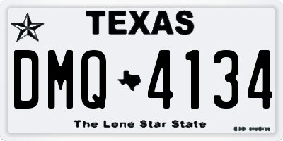 TX license plate DMQ4134