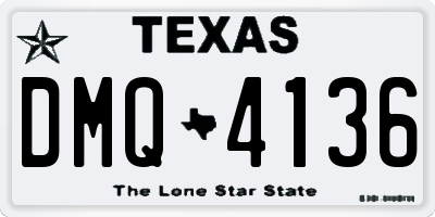 TX license plate DMQ4136