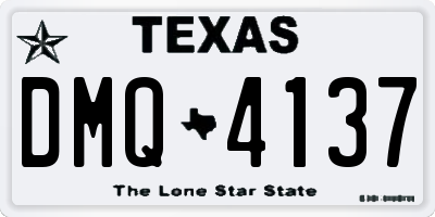 TX license plate DMQ4137