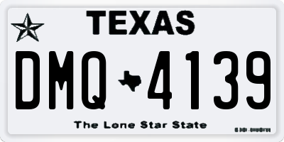 TX license plate DMQ4139