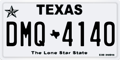 TX license plate DMQ4140