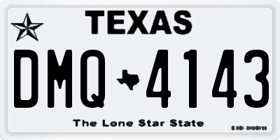 TX license plate DMQ4143