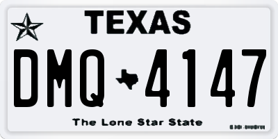 TX license plate DMQ4147