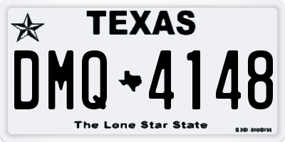TX license plate DMQ4148