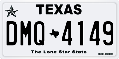 TX license plate DMQ4149