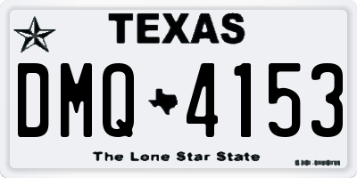 TX license plate DMQ4153