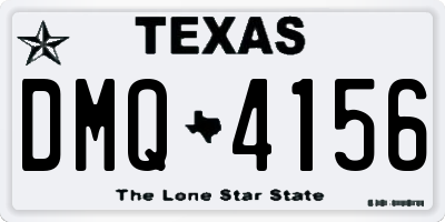 TX license plate DMQ4156