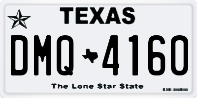TX license plate DMQ4160
