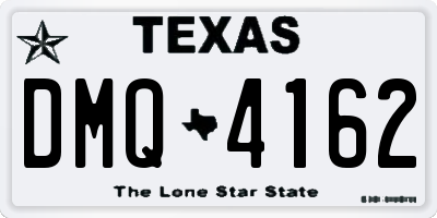 TX license plate DMQ4162