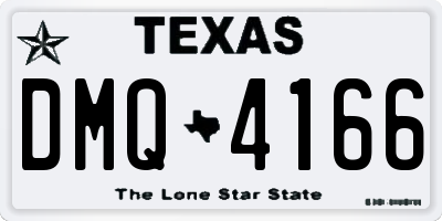 TX license plate DMQ4166