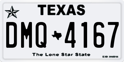 TX license plate DMQ4167
