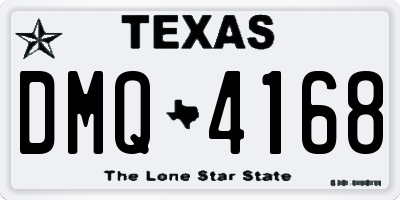 TX license plate DMQ4168