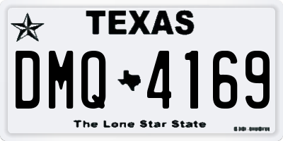 TX license plate DMQ4169