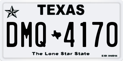 TX license plate DMQ4170