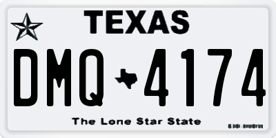 TX license plate DMQ4174