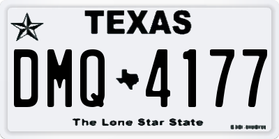 TX license plate DMQ4177
