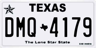 TX license plate DMQ4179