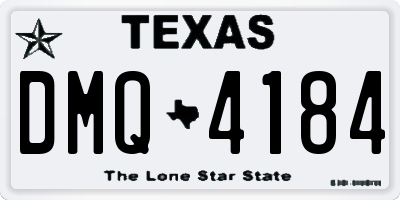 TX license plate DMQ4184