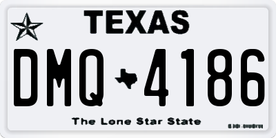 TX license plate DMQ4186