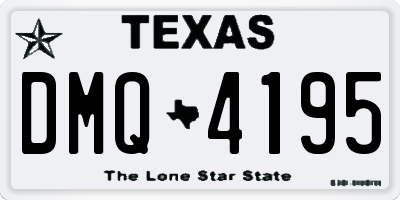 TX license plate DMQ4195