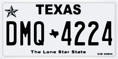 TX license plate DMQ4224