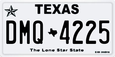 TX license plate DMQ4225