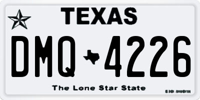 TX license plate DMQ4226