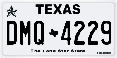 TX license plate DMQ4229