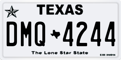 TX license plate DMQ4244