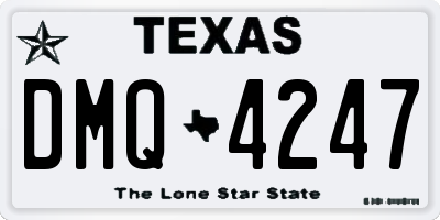TX license plate DMQ4247